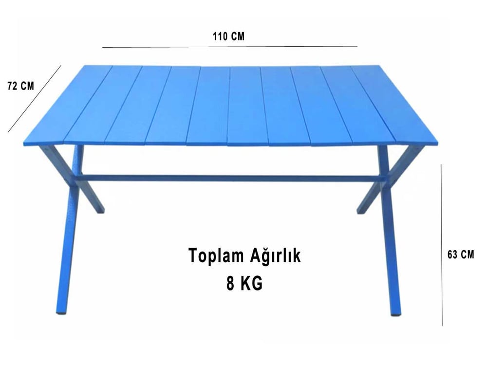 Kamp Masası Mavi
