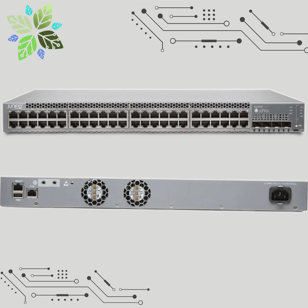 Juniper EX2300-48P 48-port 10/100/1000BaseT PoE+, 4x1/10G SFP/SFP+ Switch