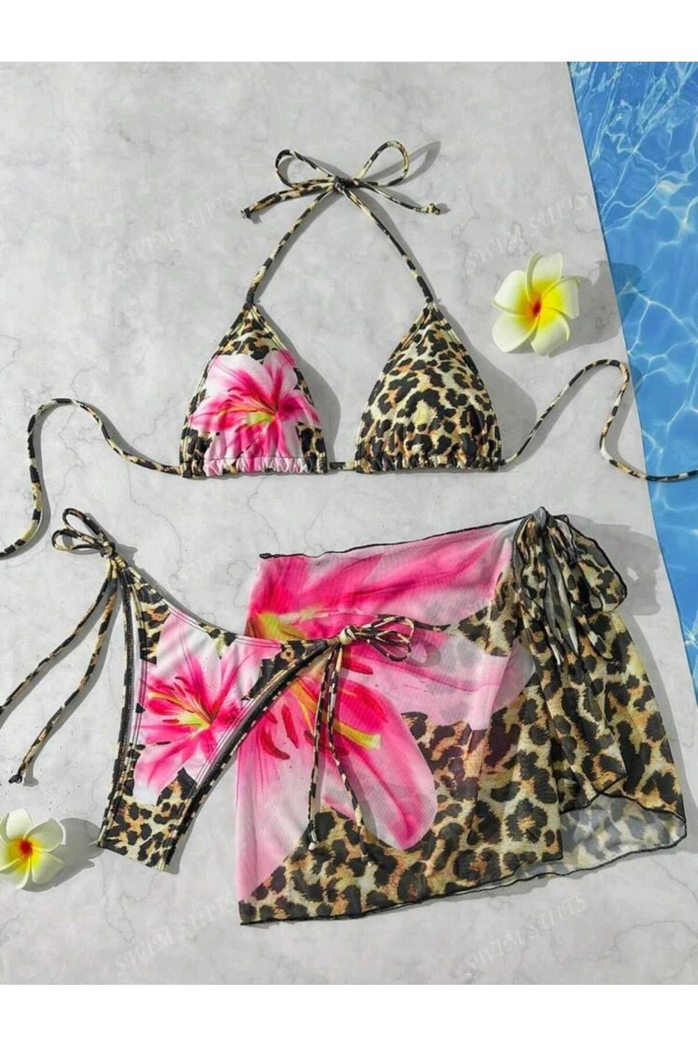 Kumsal bikini pareo set