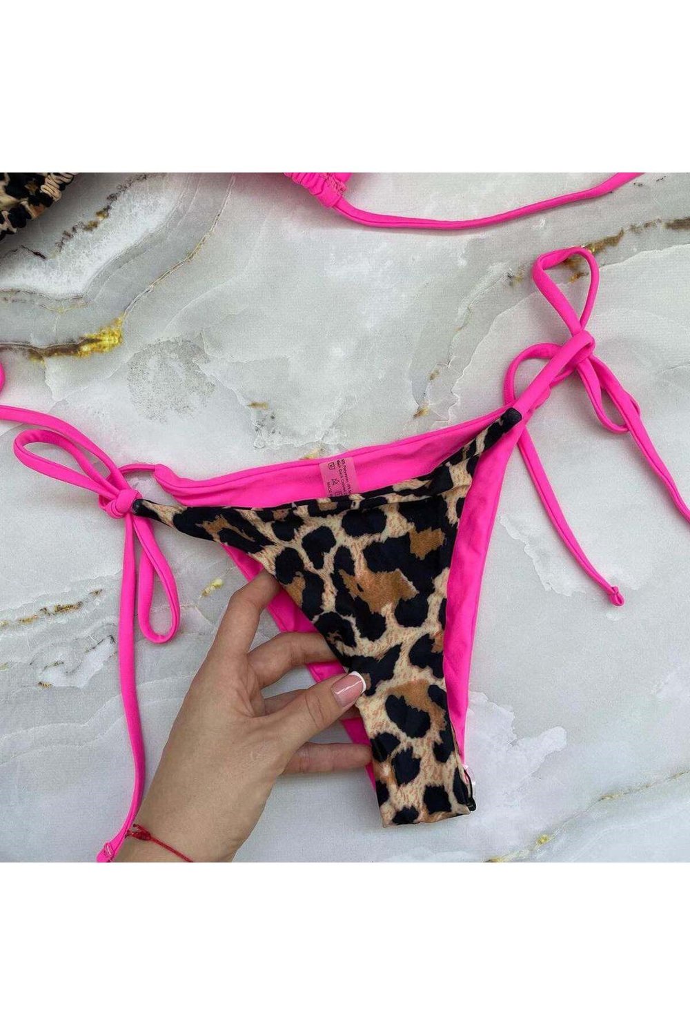 Leopar bikini altı