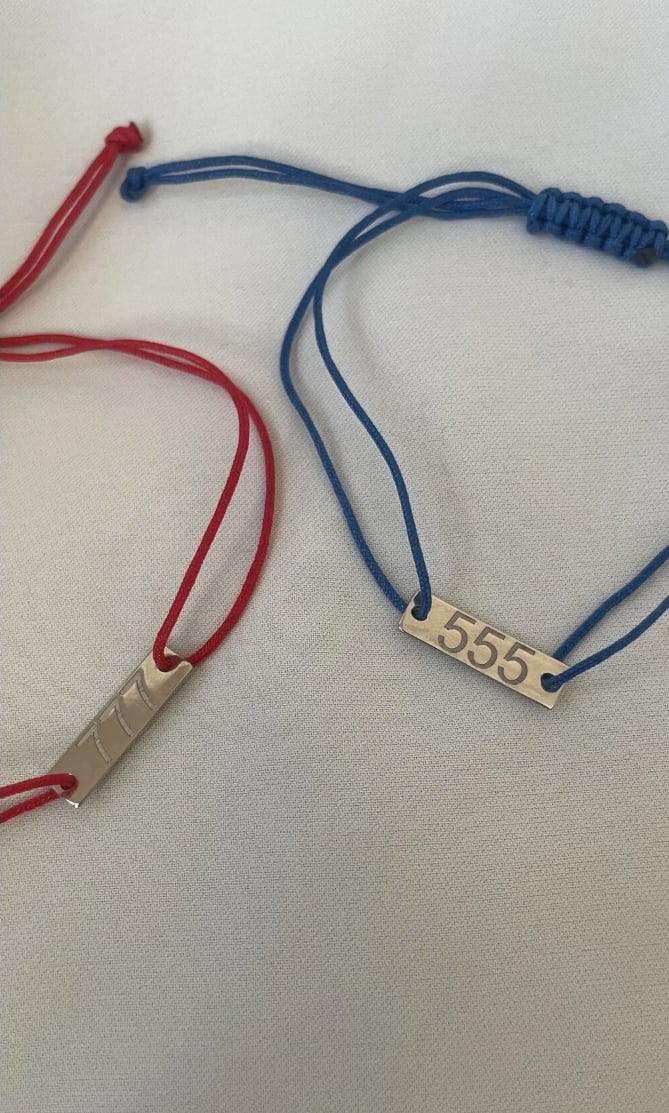 555 Mavi İpli Bileklik