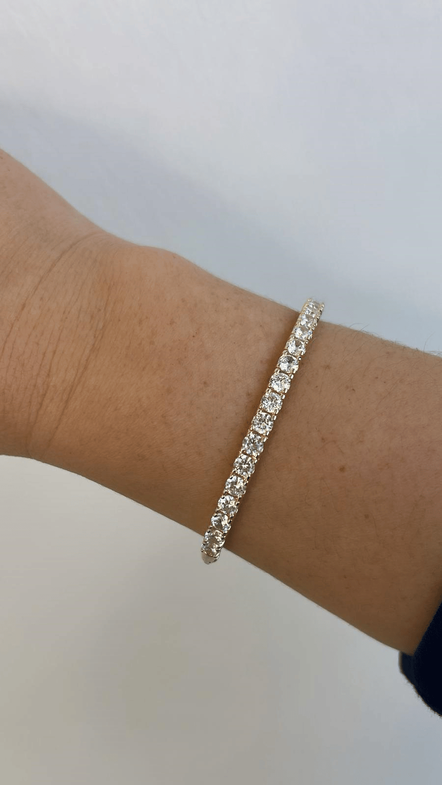 14k Gold Su Yolu İthal Kelepçe 17cm