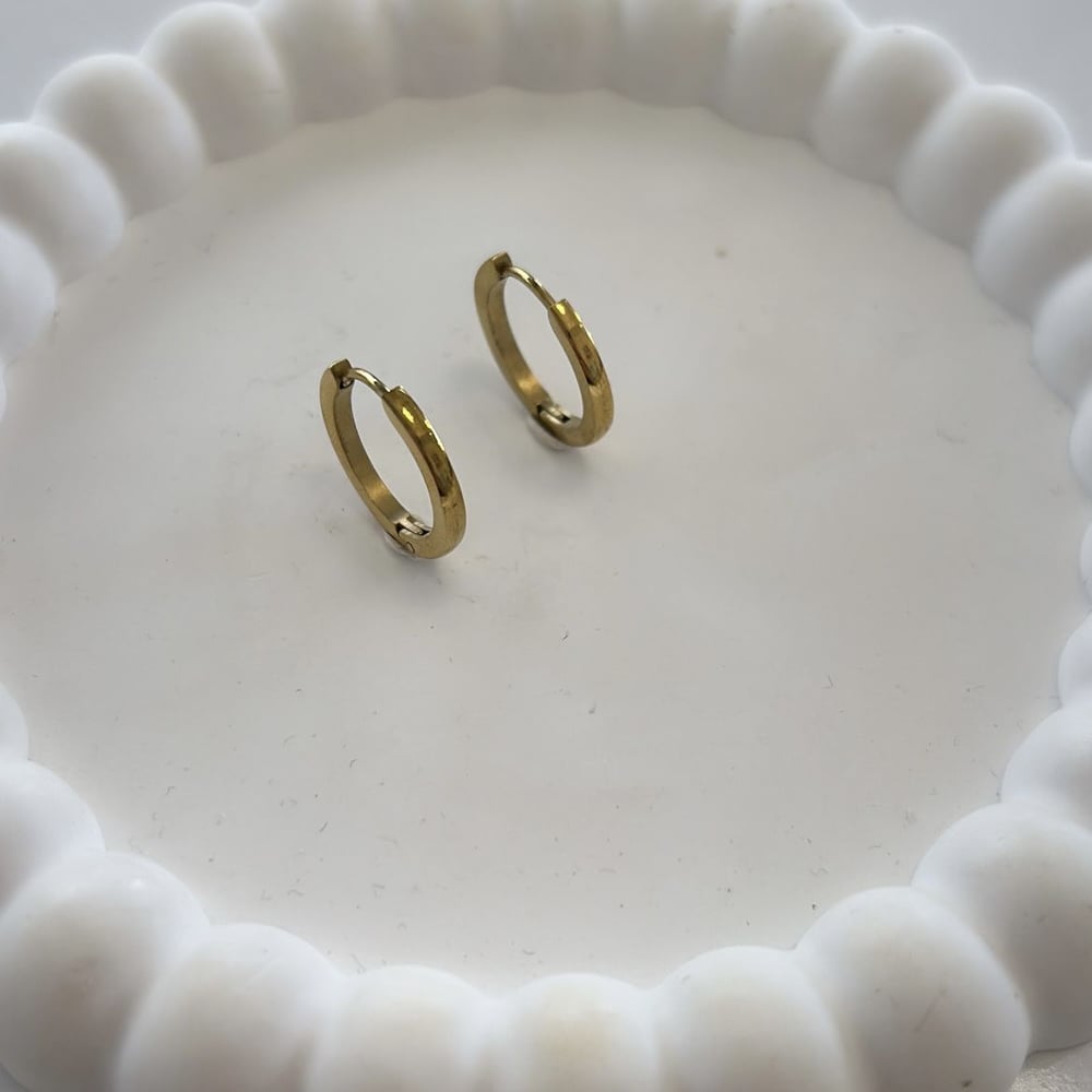 Çelik İnce Halka Küpe 1,5cm