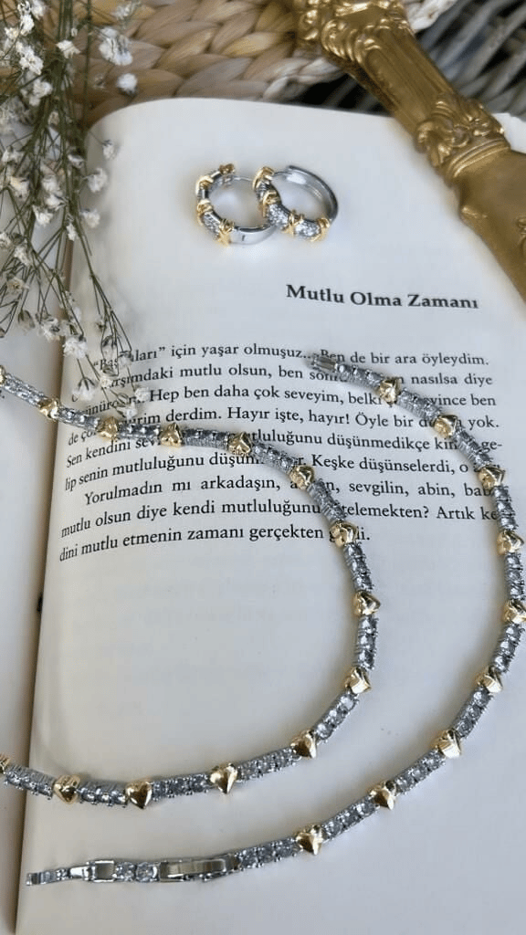 Özel Seri Döküm Kalpli Su Yolu Kolye 45cm