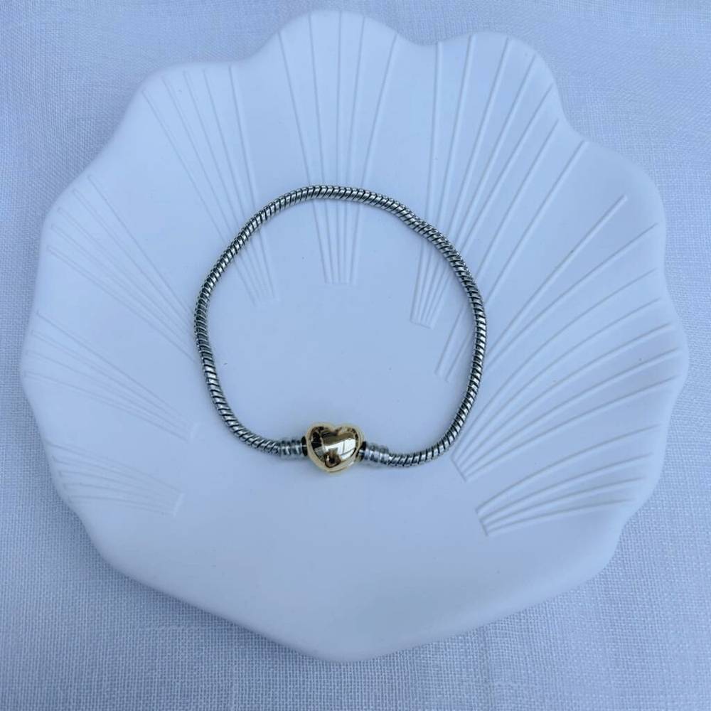 Özel Seri Gold Kalpli Bileklik 17cm