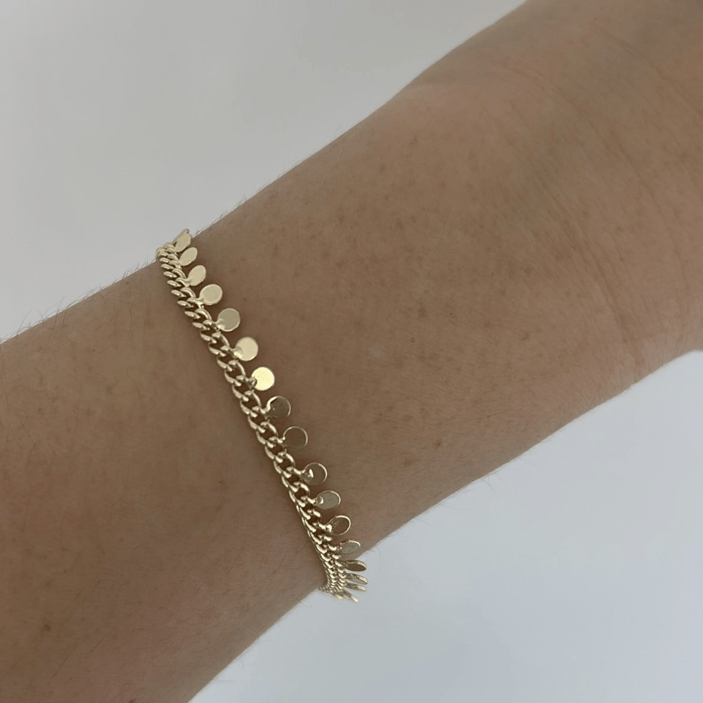 Özel Seri Gold Pullu Bileklik 20cm