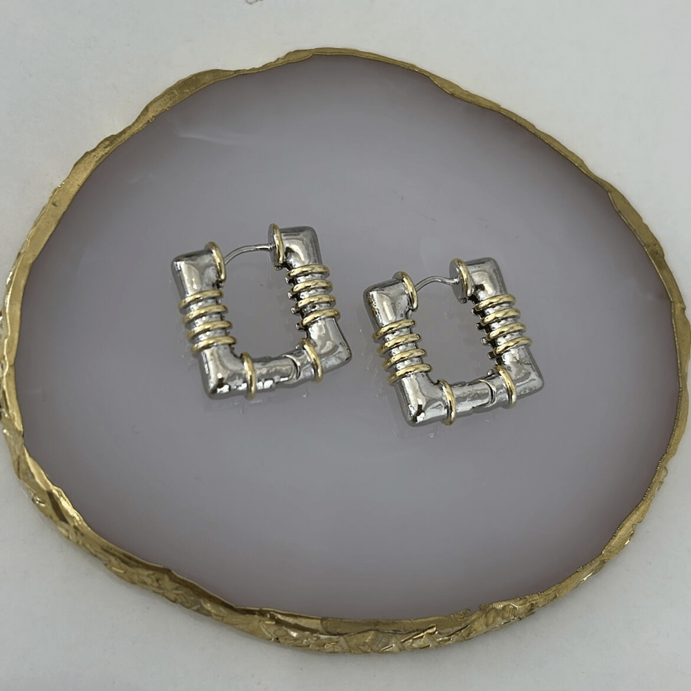 Özel Seri Köşeli Küpe 2cm