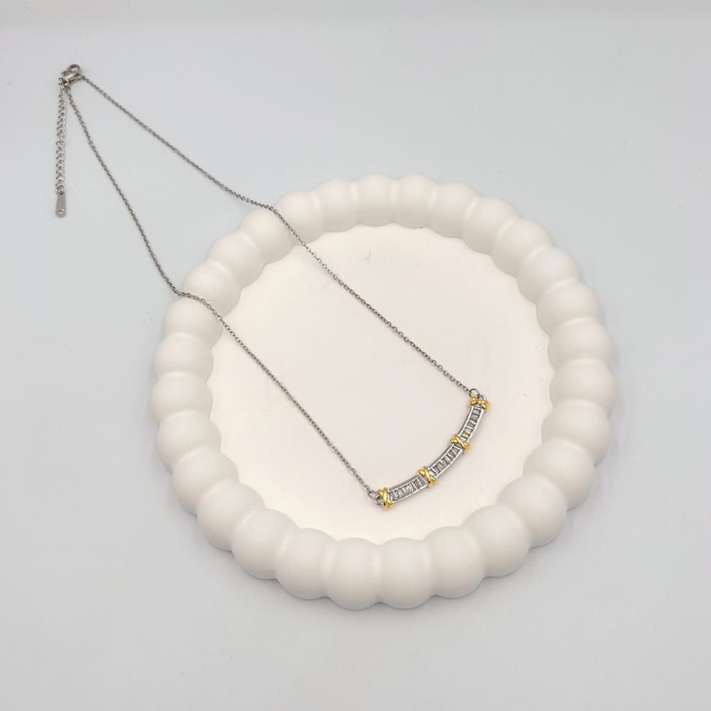 Özel Seri Zirkon Taşlı Xoxo Kolye 50cm