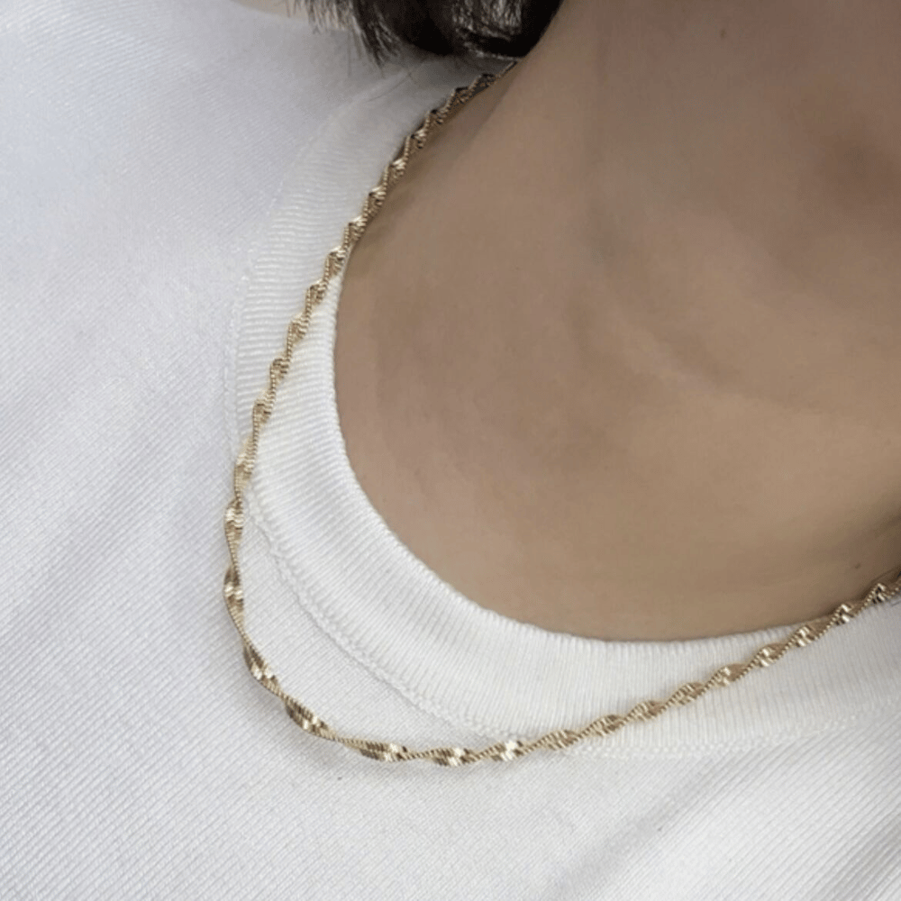 Vip Seri 14K Gold Burgu Kolye 45 cm