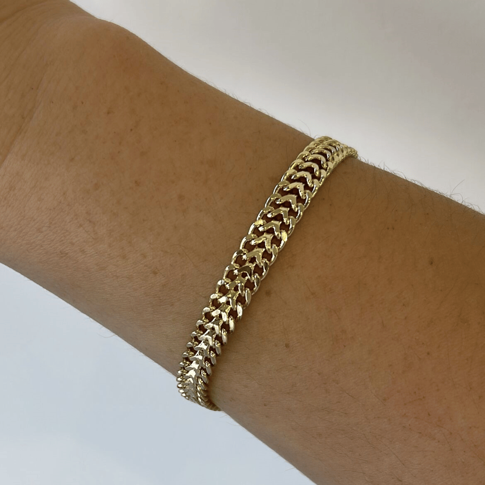 Vip Seri 14K Gold Hasır Bileklik 18cm
