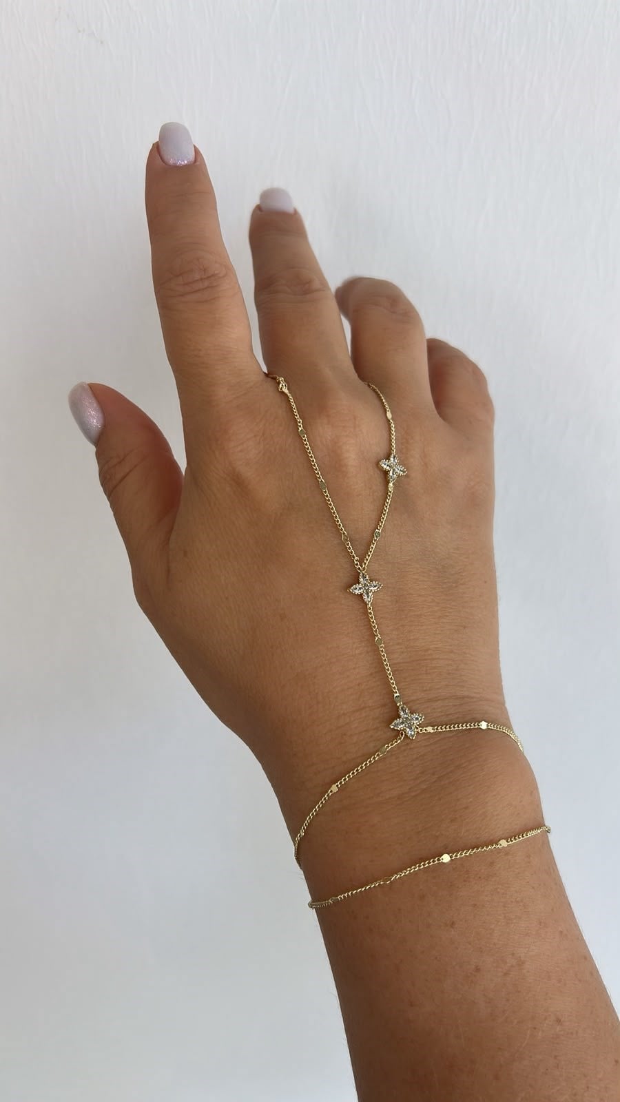 Özel Seri Taşlı Yoncalı Gold Şahmeran 