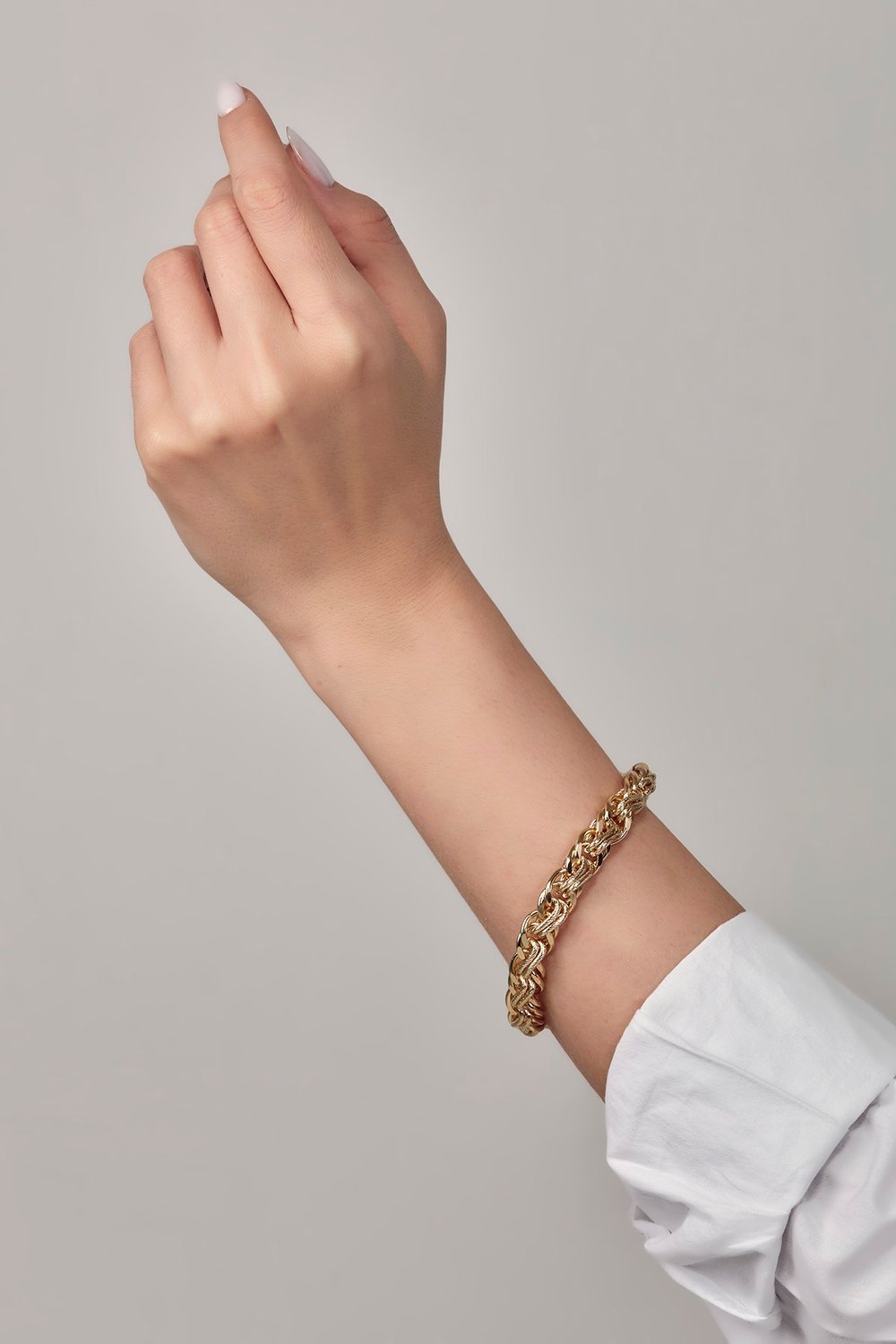 Vip Seri 14K Gold Hasır Bileklik 21cm 
