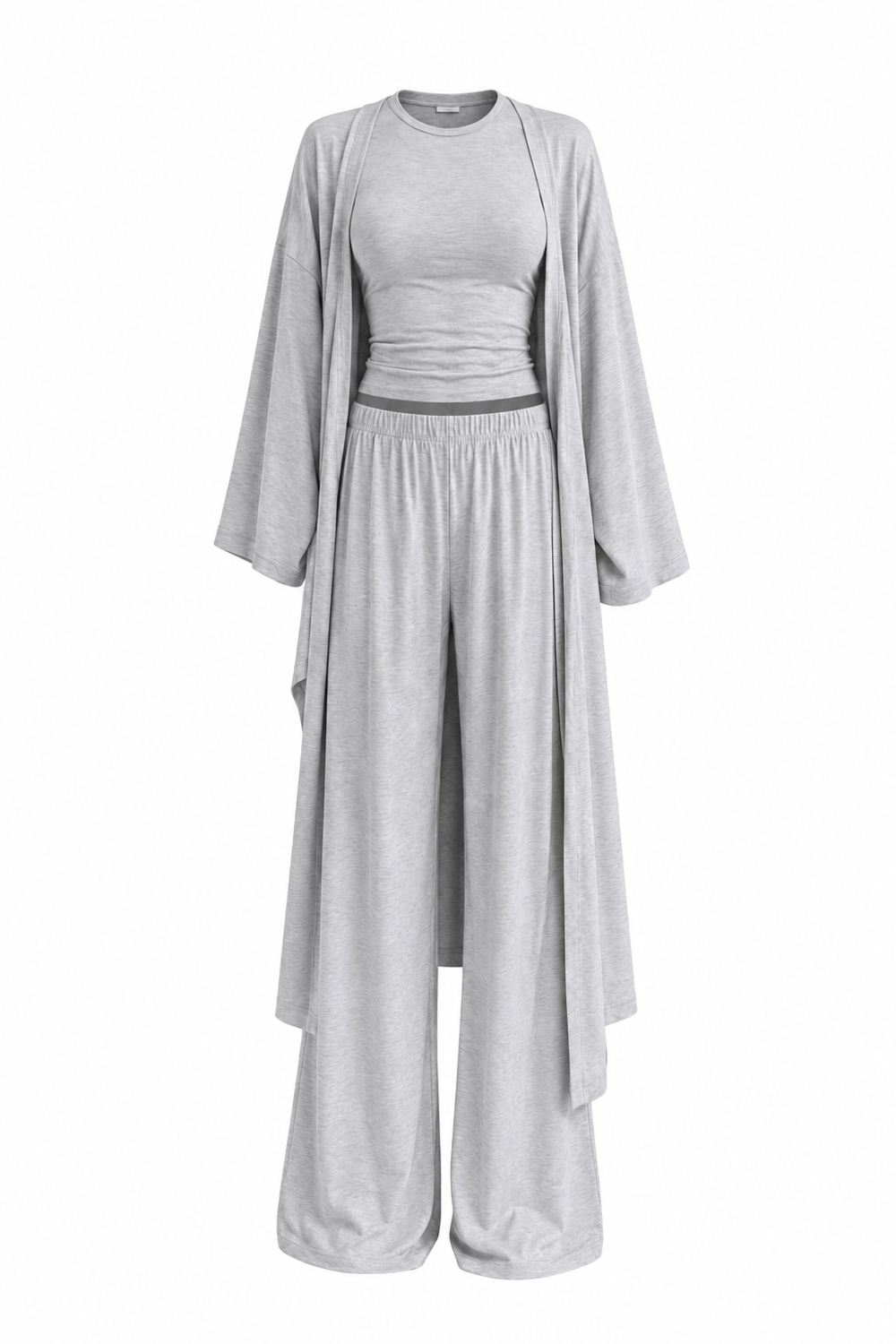 3'lü Kimono Takım Gri
