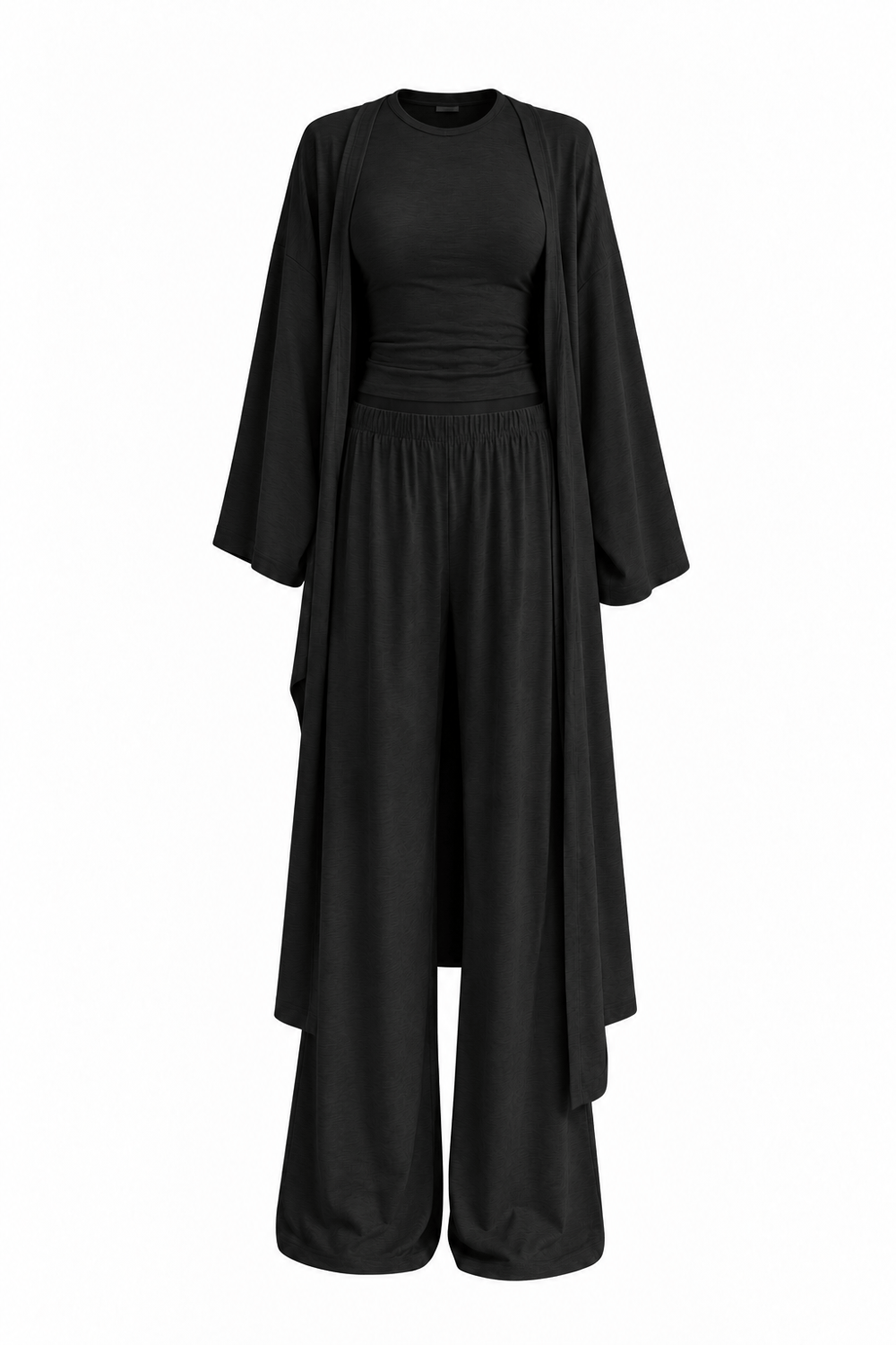 3'lü Kimono Takım Siyah