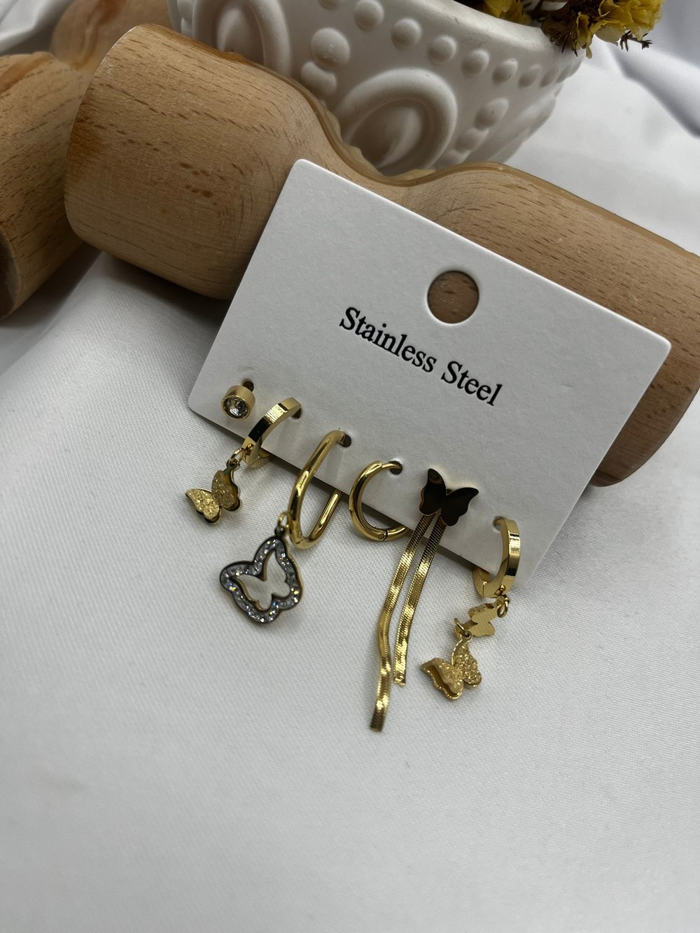 Çelik Gold Küpe