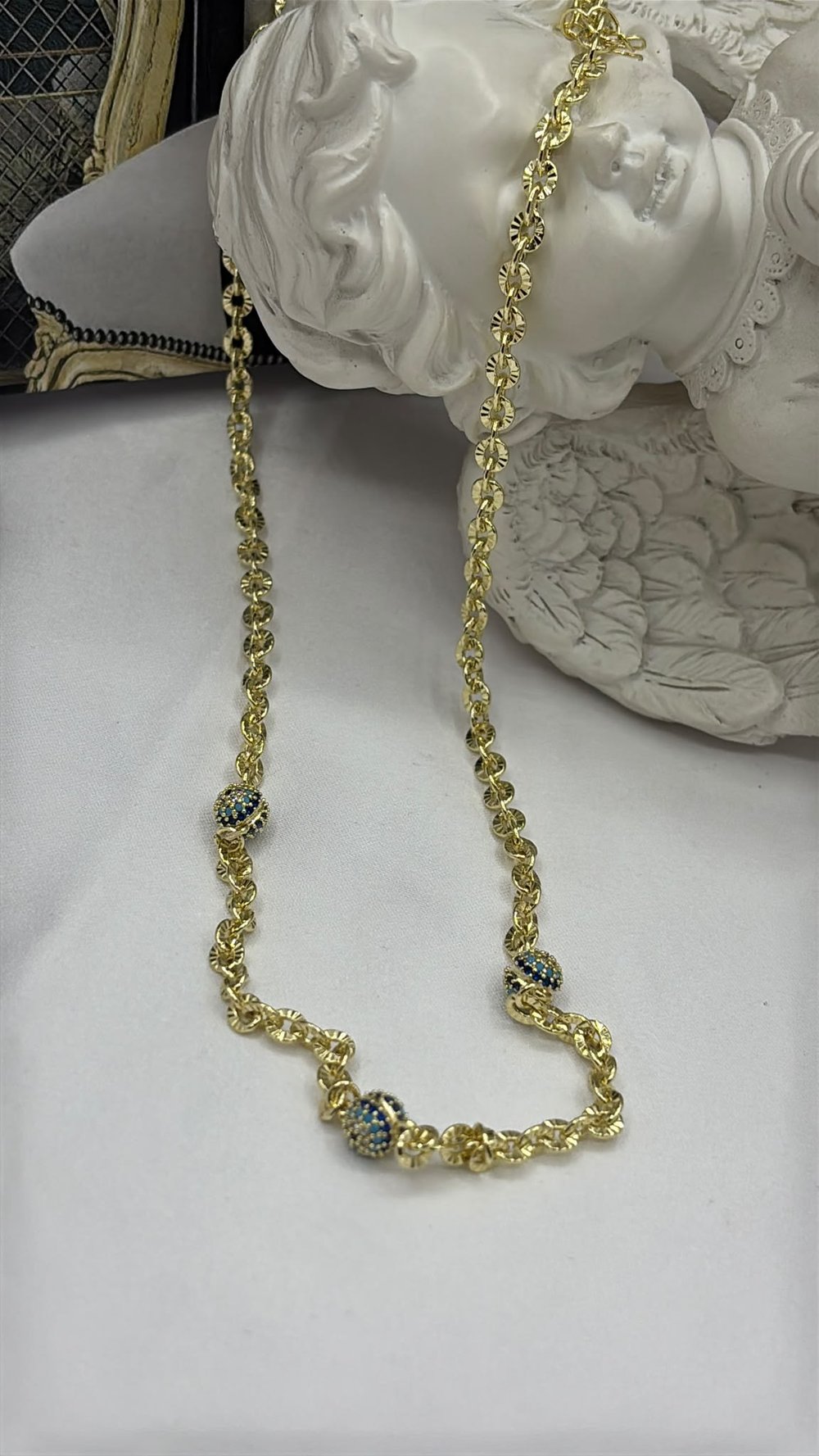 GÖZLÜ KOLYEÇELİK KOLYE26-SOSO-30003Celik Taki AccesoriesGÖZLÜ KOLYE