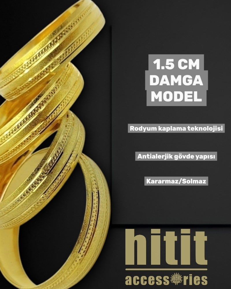 1.5 CM DAMGA MODEL BİLEZİK