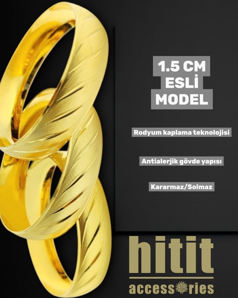1.5 CM ESLİ MODEL BİLEZİK