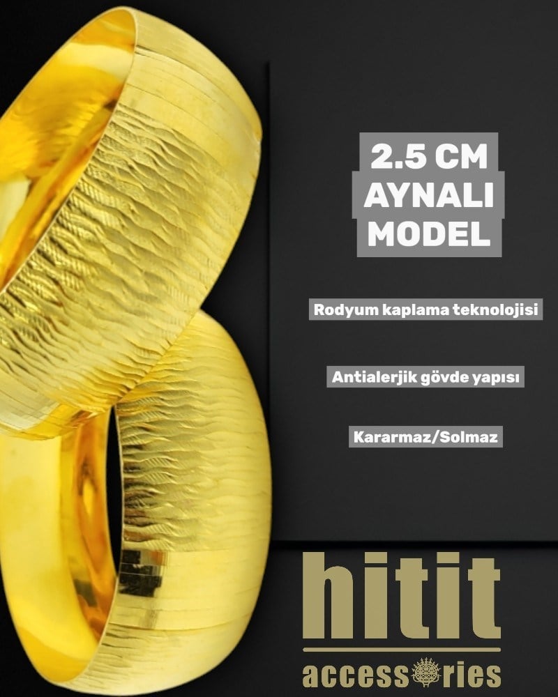 2.5 CM AYNALI MODEL BİLEZİK