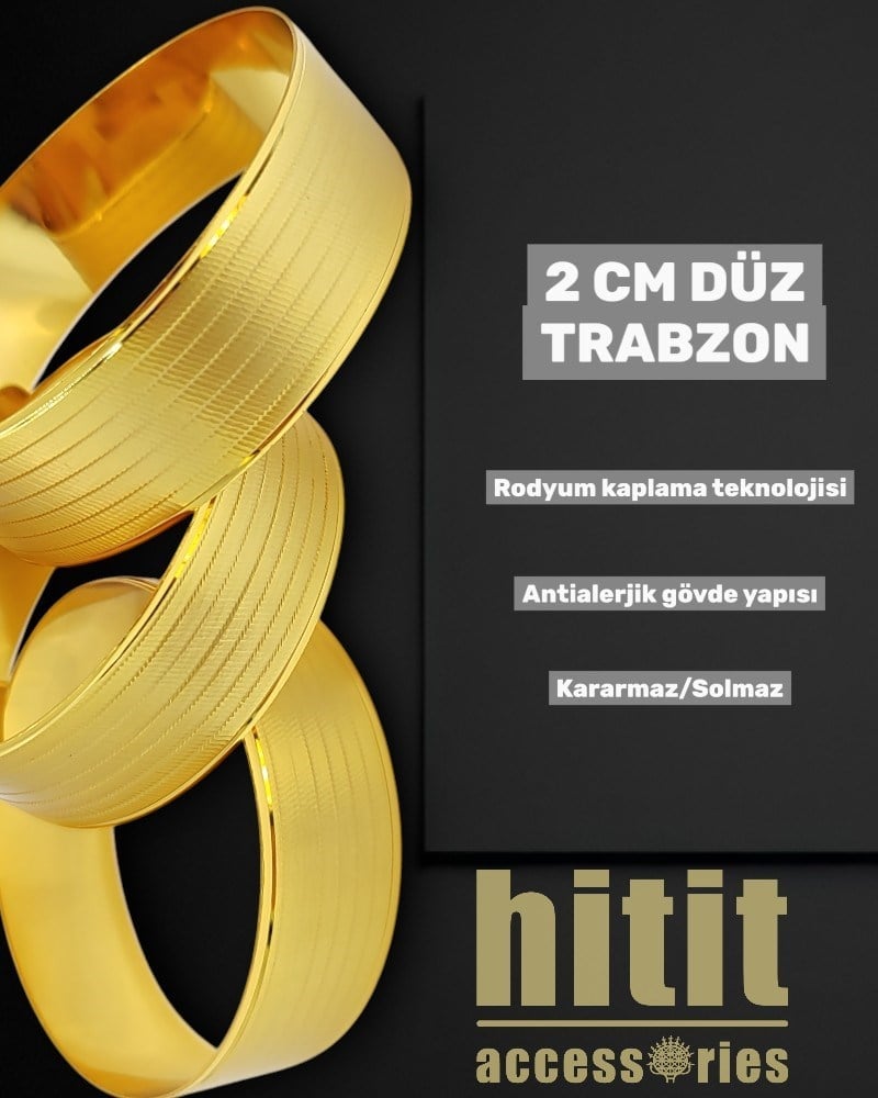 2 CM DÜZ TRABZON BİLEZİK