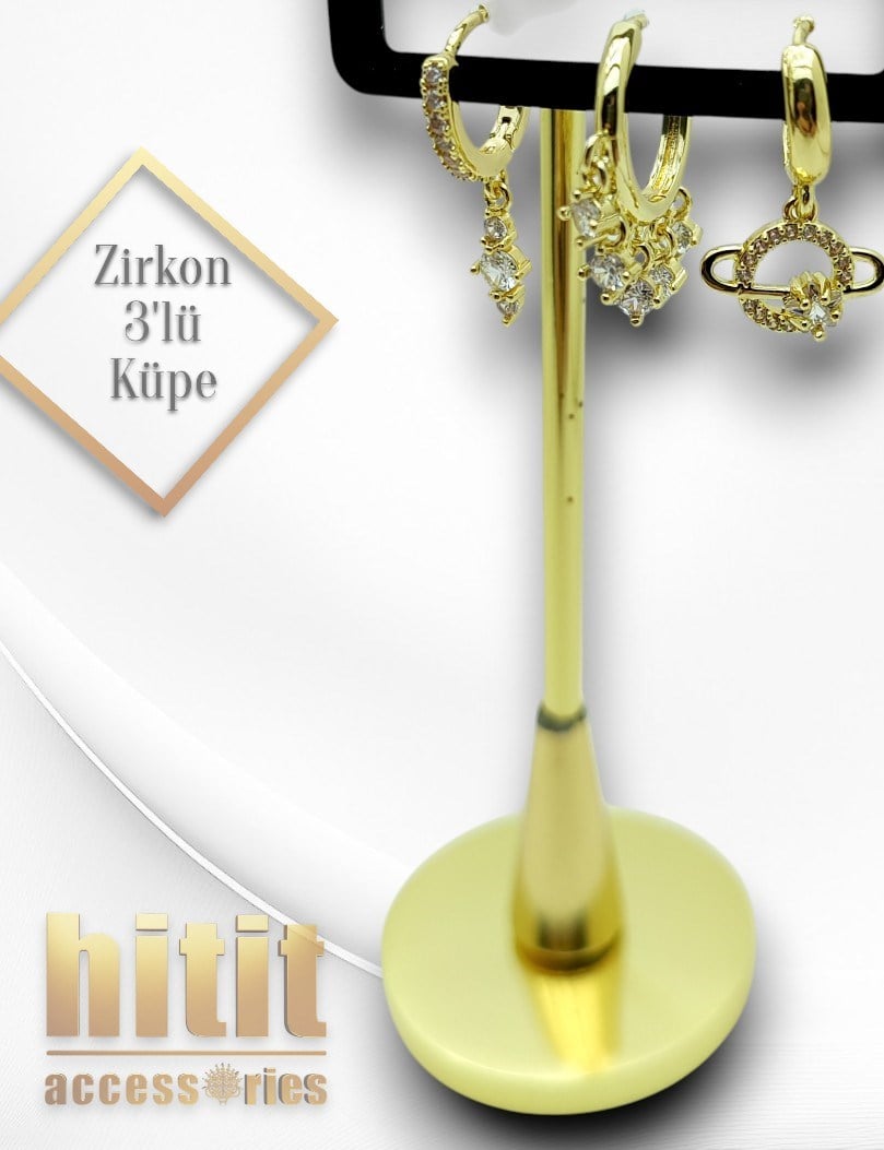 3'LÜ ZİRKON KÜPE