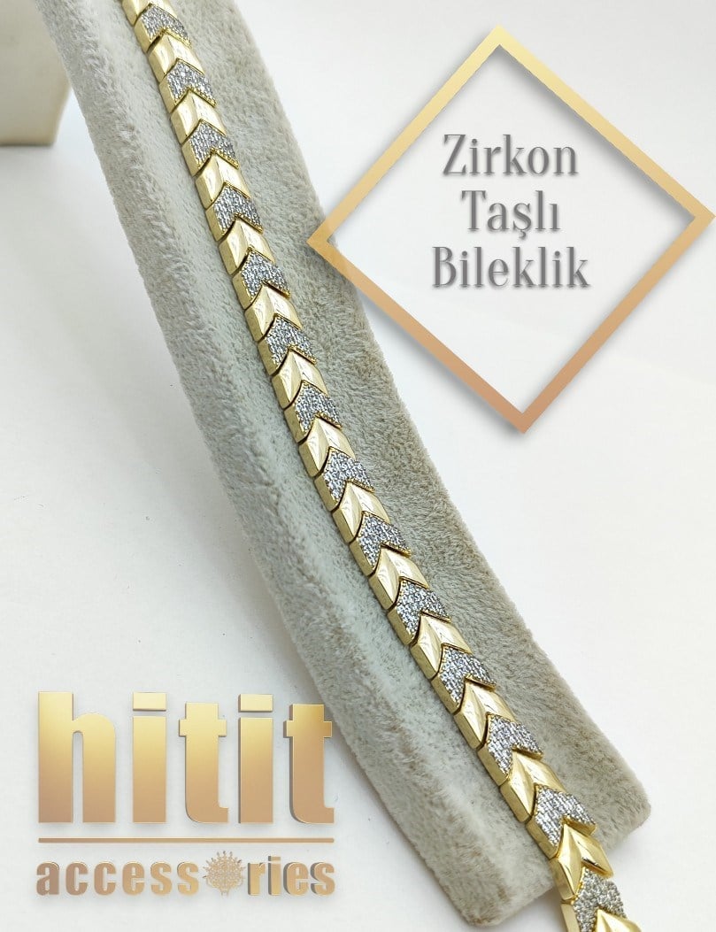 PLATİN-GOLD BALIK SIRTI BİLEKLİK