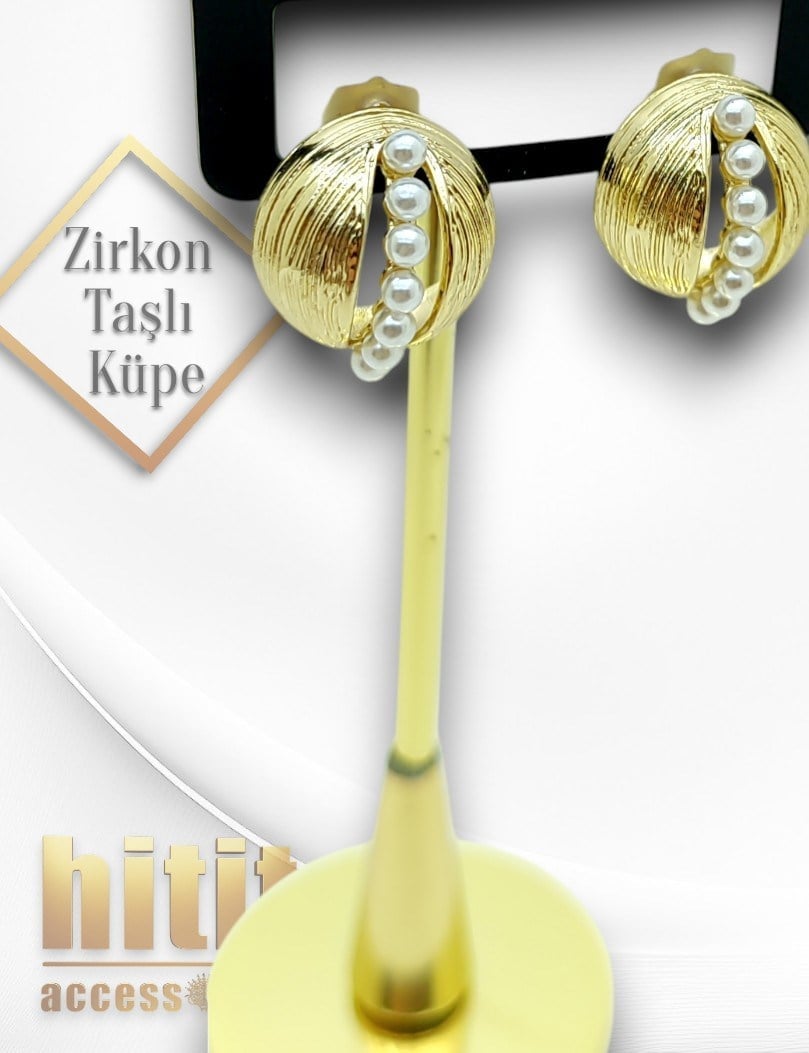 ZİRKON TAŞLI KÜPE