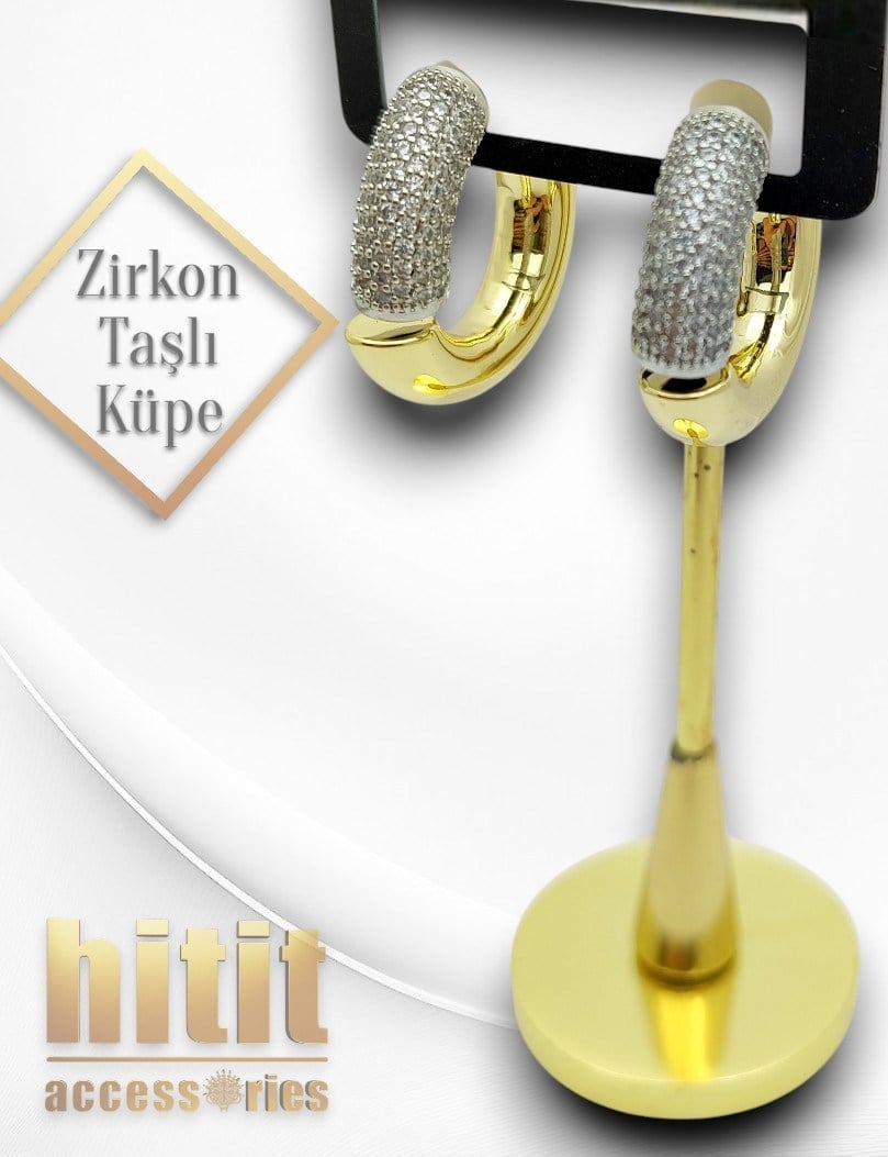 ZİRKON TAŞLI KÜPE