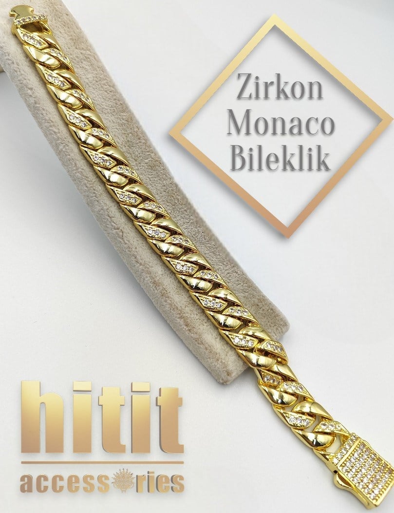 ZİRKON TAŞLI MONACO BİLEKLİK