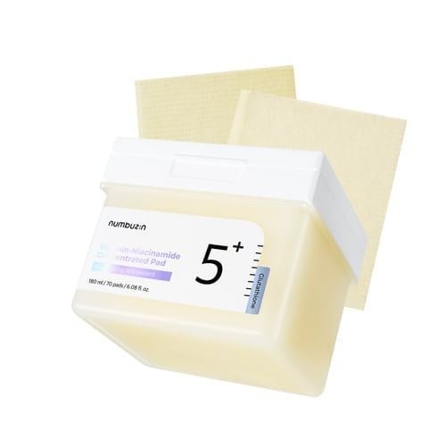 NUMBUZIN No.5+ Glutathione Vitamin Concentrated Toner Pads (Glutatyon ve Vitamin İçeren Leke Karşıtı, Aydınlatıcı Tonik Pedleri)
