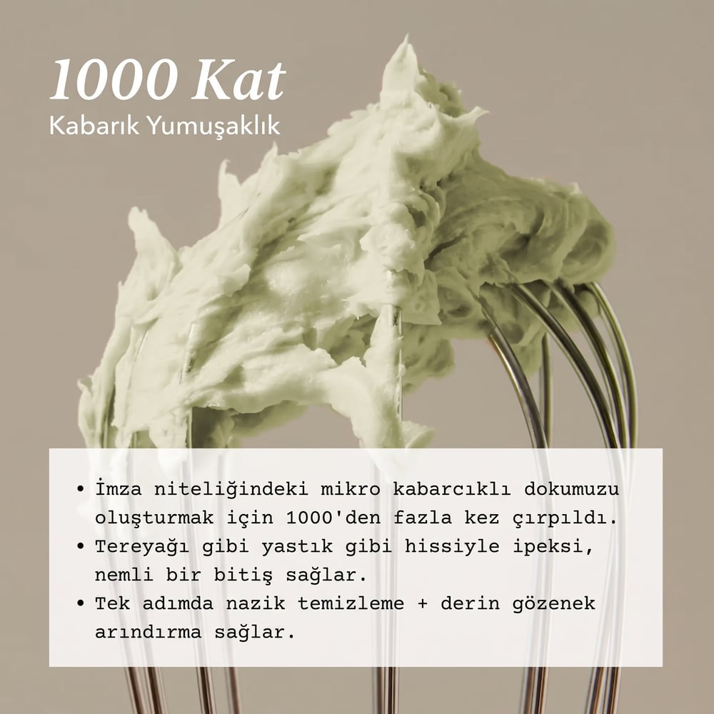 WHIPPED Mugwort Tea Tree Face Mask Cleanser+Madecassoside 130g (Kızarıklık ve Sivilce Karşıtı, Onarıcı 2si 1 Arada Yüz Yıkama Maskesi)