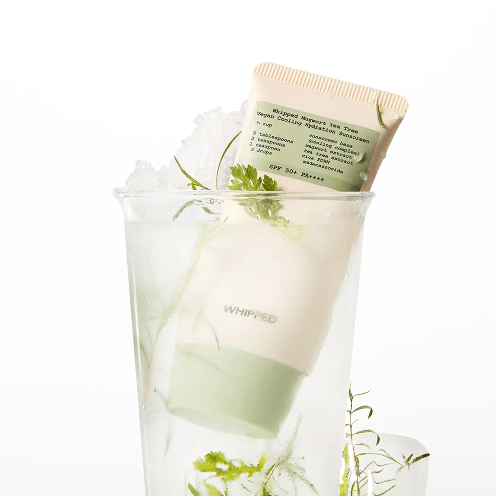 WHIPPED Mugwort Tea Tree Vegan Cooling Hydration Sunscreen 50ml (Sivilce ve Kızarıklık Karşıtı, Serinletici Nemlendirici Güneş Kremi)