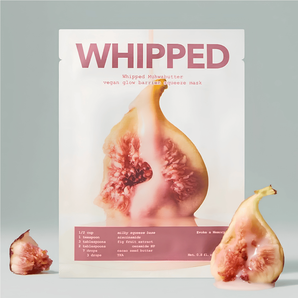 WHIPPED Muhwabutter Vegan Glow Barrier Squeeze Mask 5+1 (Cilt Bariyeri Onarıcı ve Işıltı Veren Yoğun Bakım Maskesi 6lı Set)