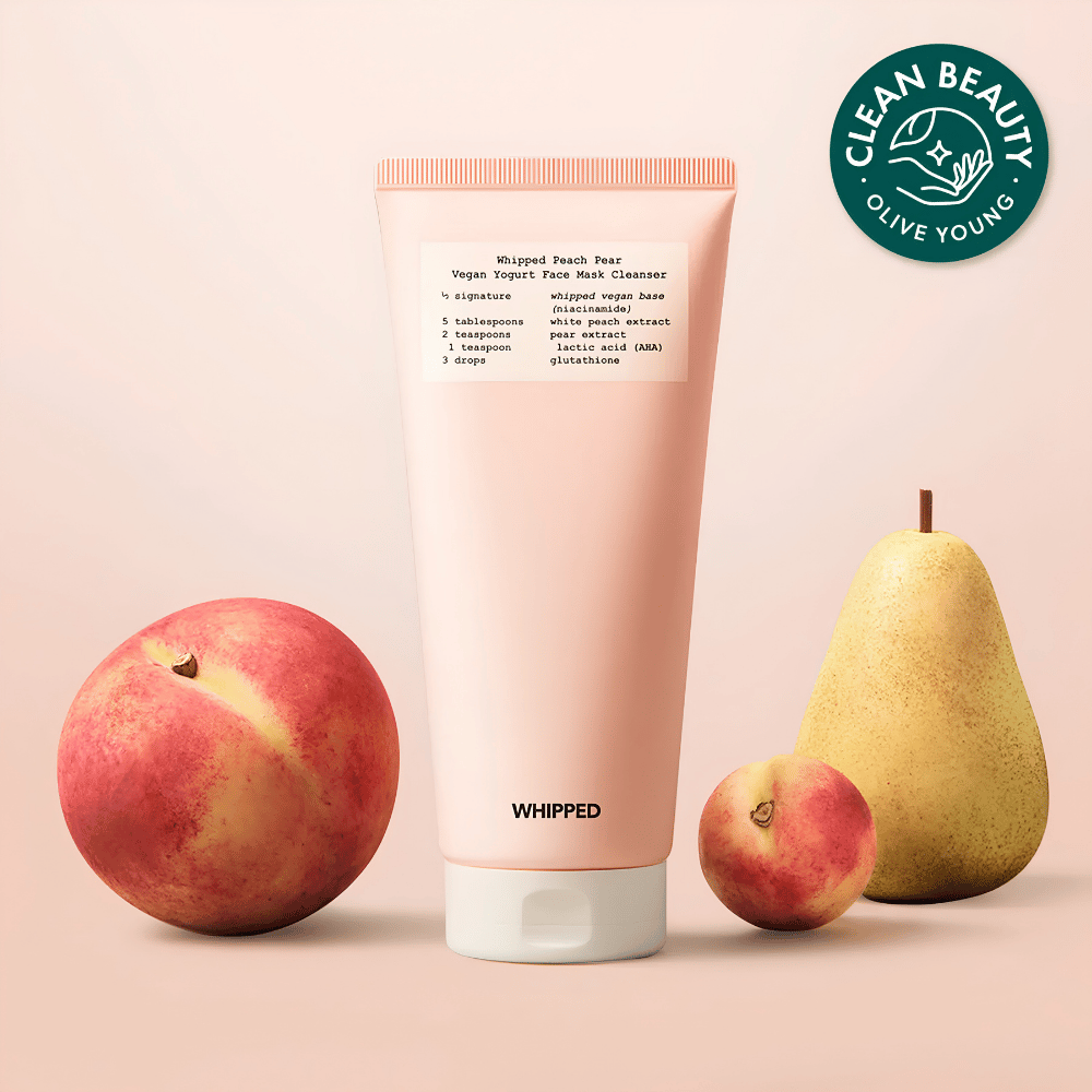 WHIPPED Peach Pear Vegan Yogurt Face Mask Cleanser 130g (Donukluk Giderici ve Canlandırıcı 2si 1 Arada Yüz Yıkama Maskesi)