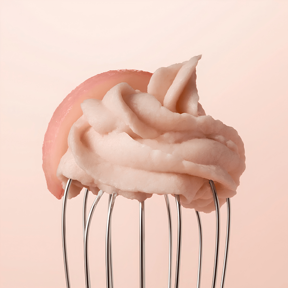 WHIPPED Peach Pear Vegan Yogurt Face Mask Cleanser 130g (Donukluk Giderici ve Canlandırıcı 2si 1 Arada Yüz Yıkama Maskesi)