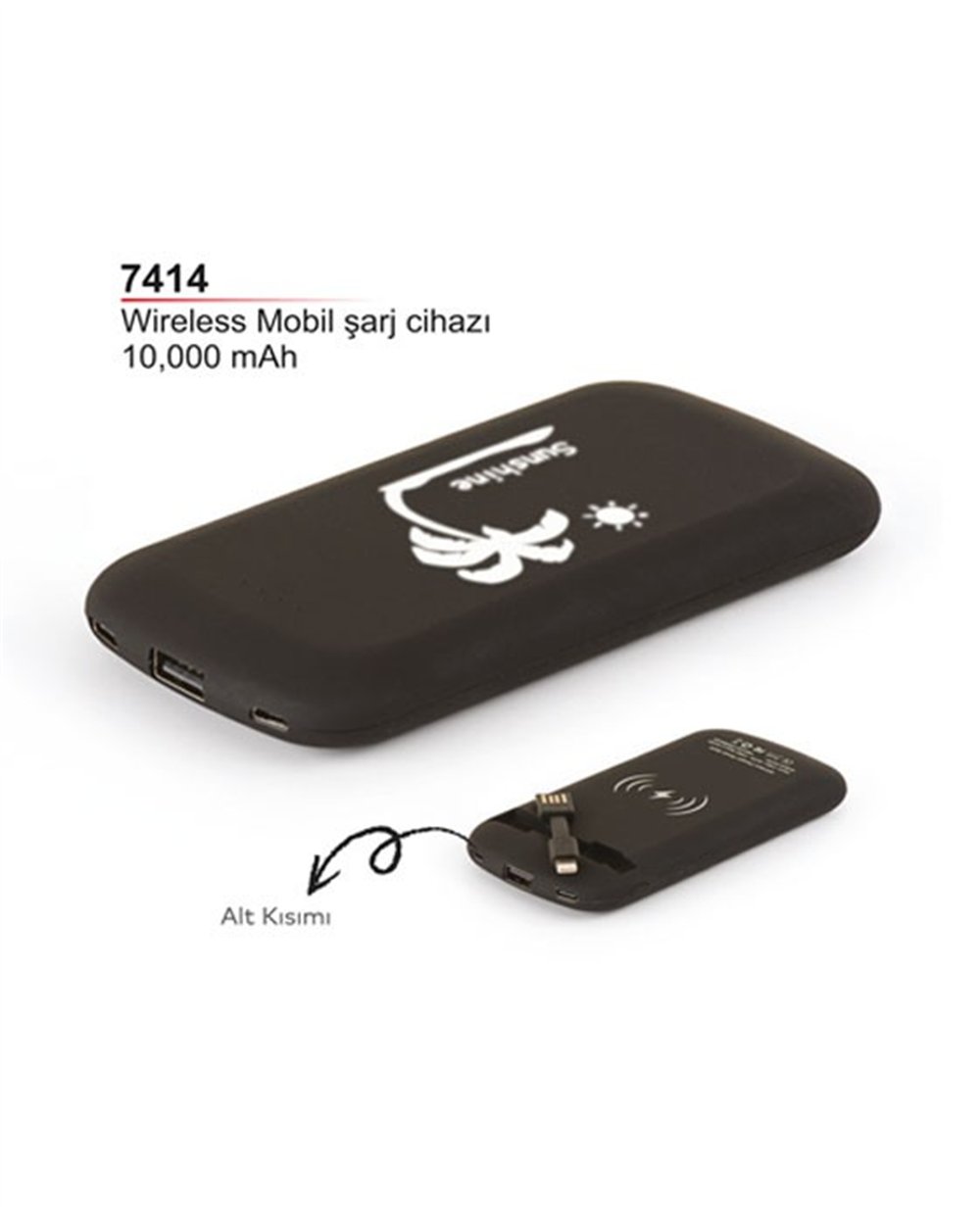 10.000 mAh Wireless Mobil Şarj Cihazı