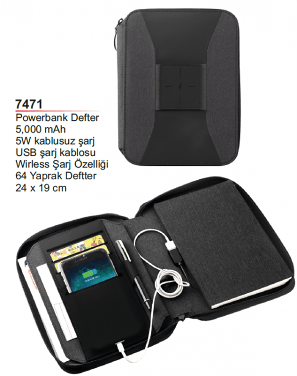 5000 mAh Powerbank Organizer
