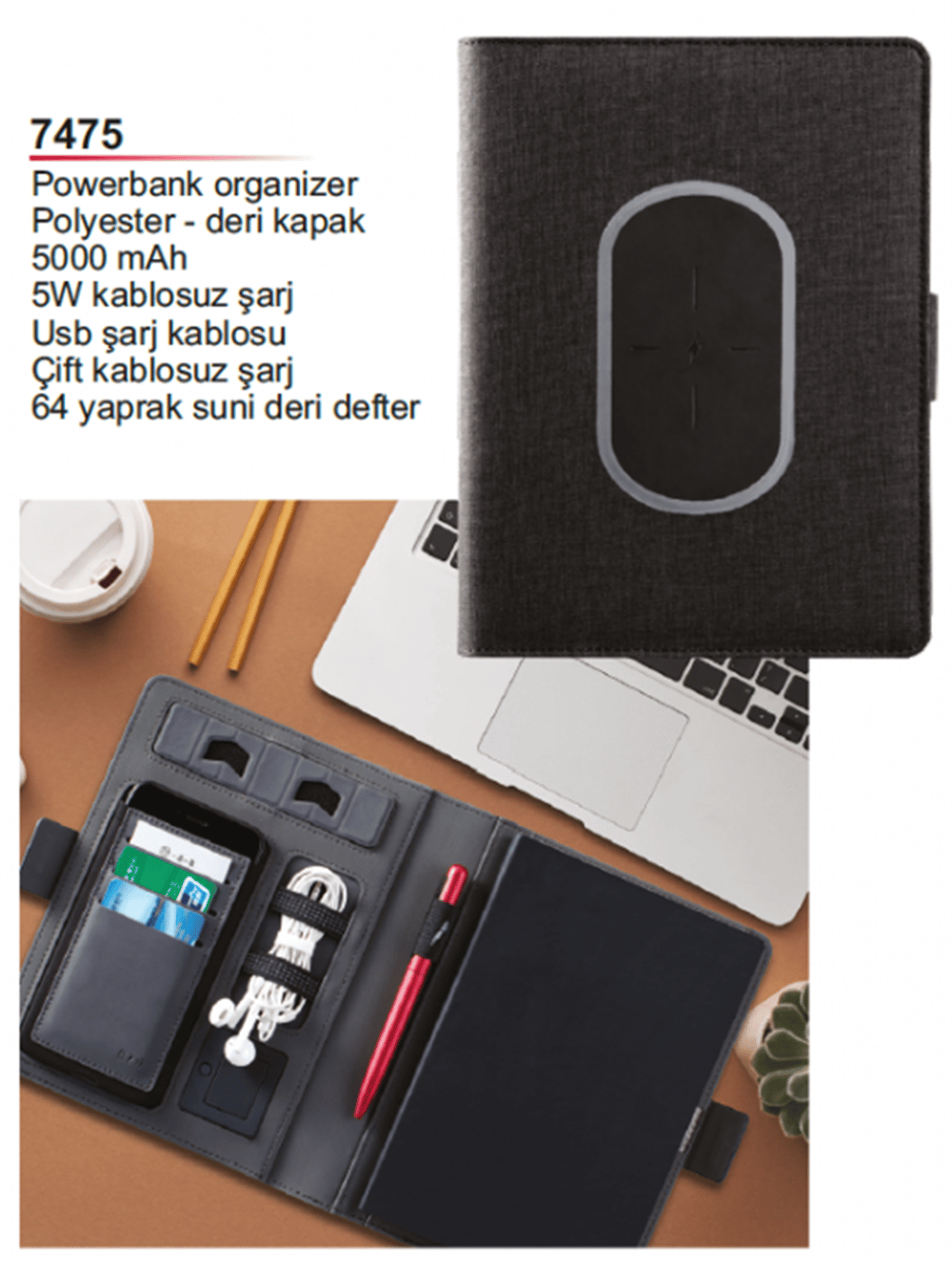 5000 mAh Powerbank Organizer