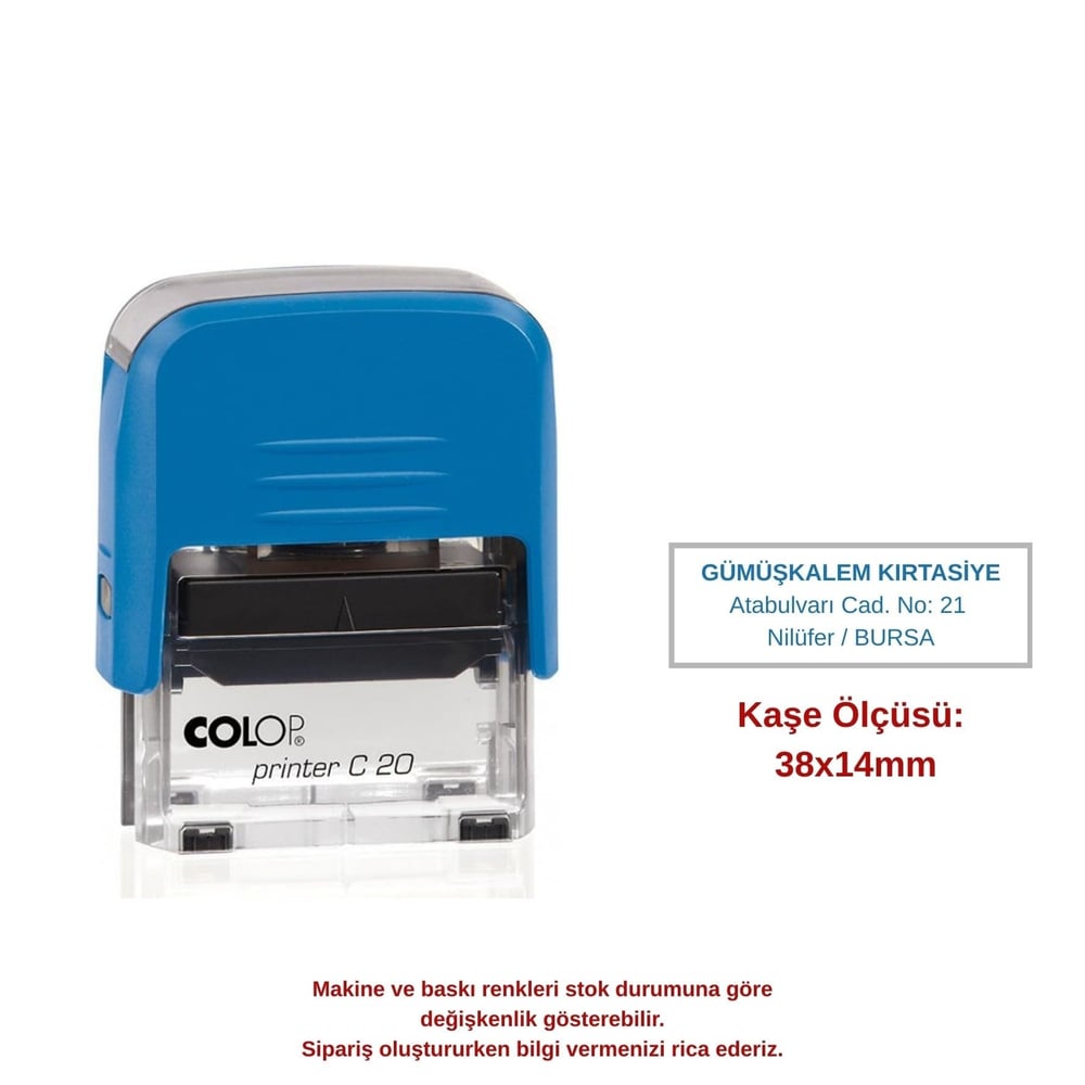 COLOP 20 KAŞE