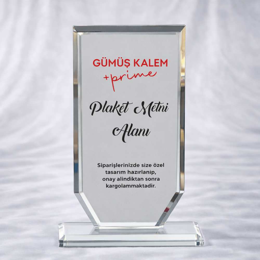 GÜMÜŞKALEM CAM PLAKET P-127
