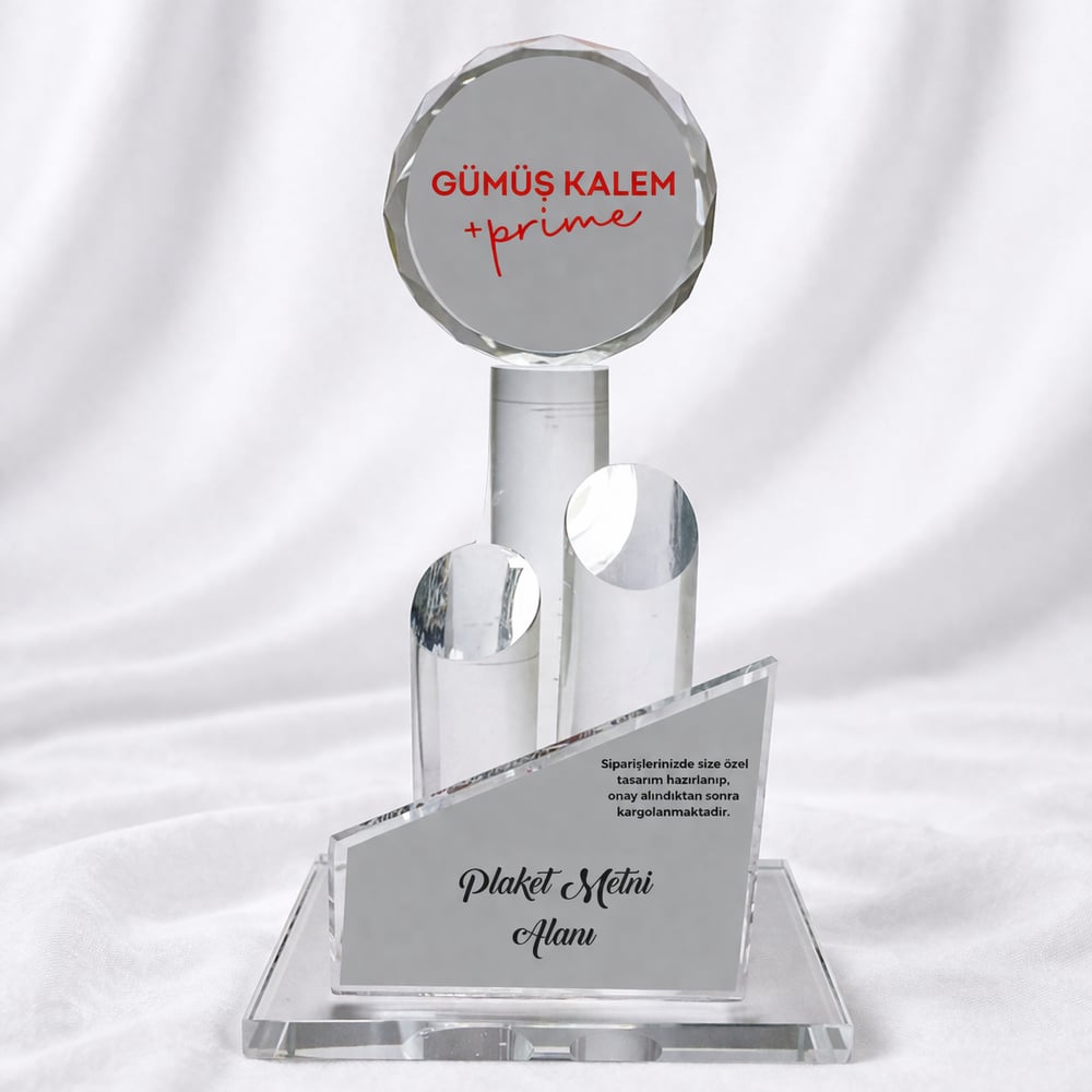 GÜMÜŞKALEM CAM PLAKET P-333