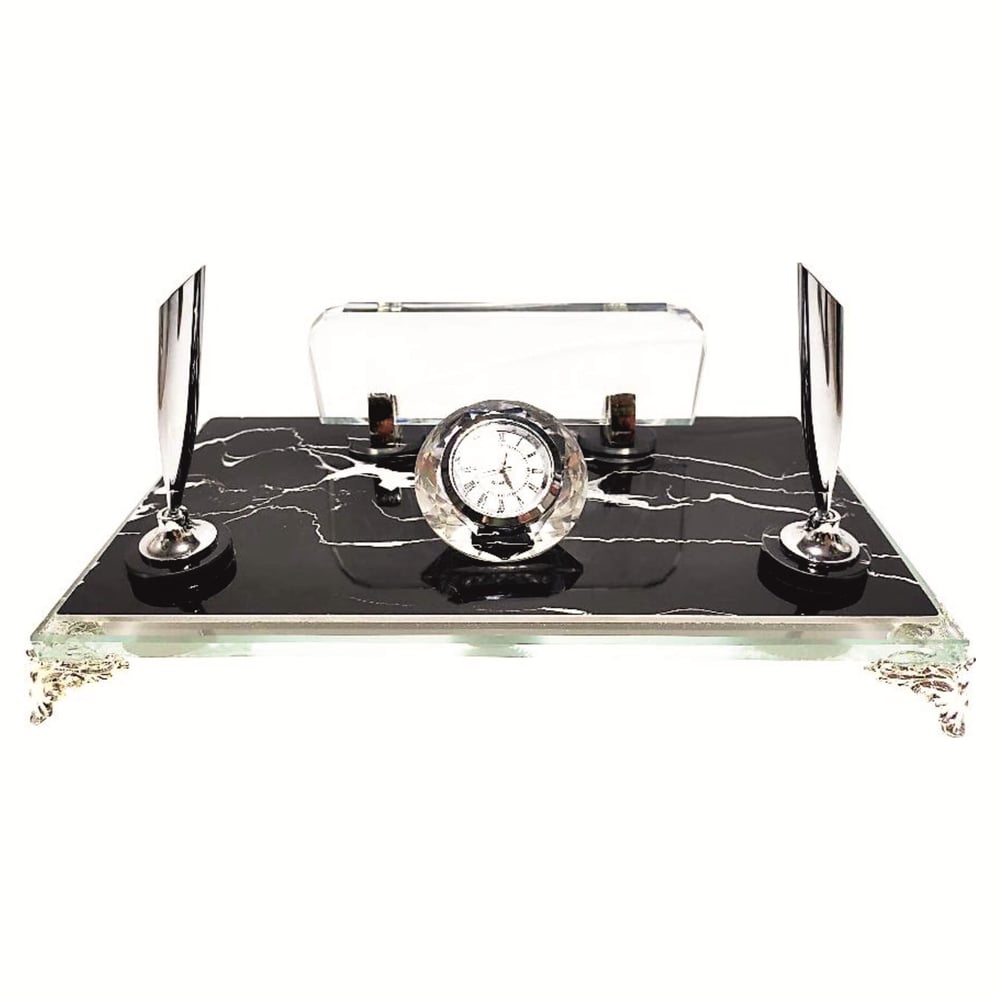 KRİSTAL & PVC MASA SETİ GÜMÜŞ NO:602