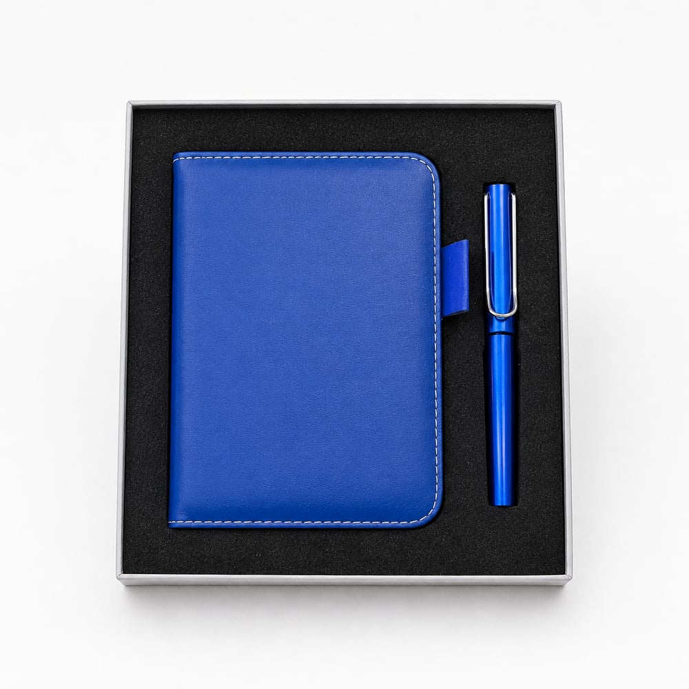 LAMY AL-STAR ROLLER KALEM+NOT DEFTERİ MAVİ  328NS