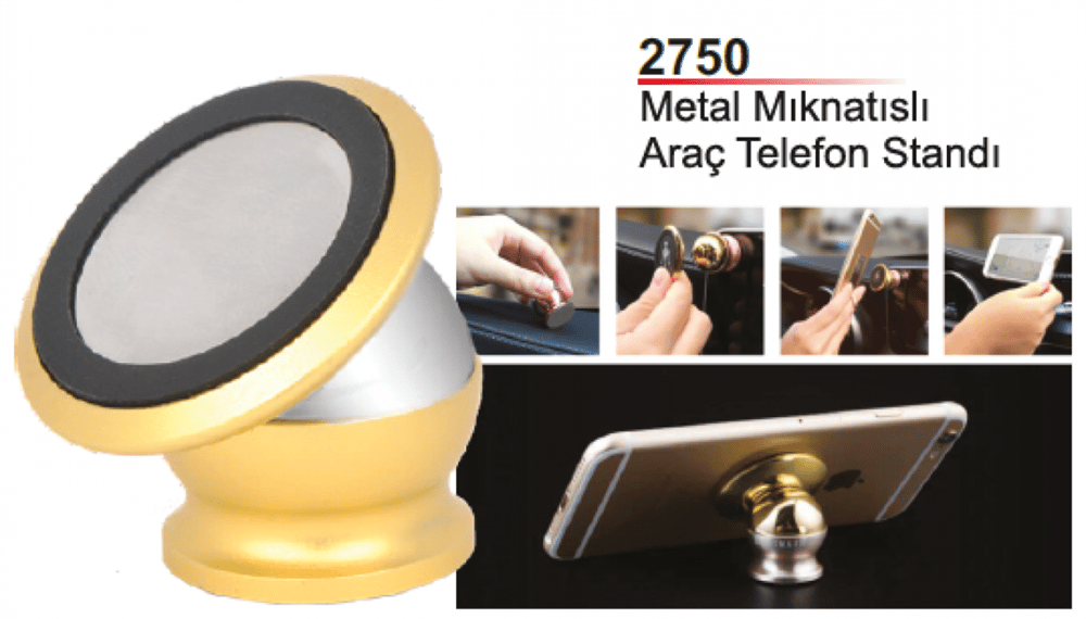 Metal Mıknatıslı Araç Telefon Standı
