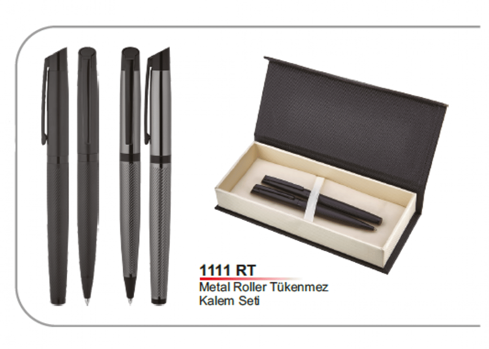 Metal Roller Tükenmez Kalem Seti