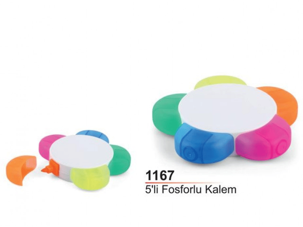 Papatya 5'li Fosforlu Kalem