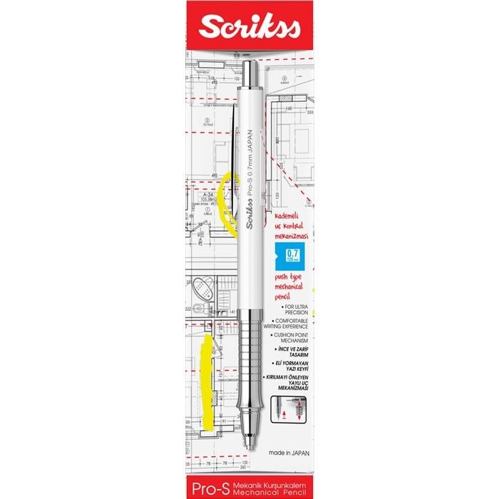 SCRİKSS PRO-S VERSATİL KALEM 0,7MM BEYAZ