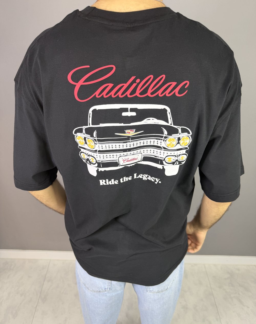 CADİLLAC BASKILI T-SHİRT 1050