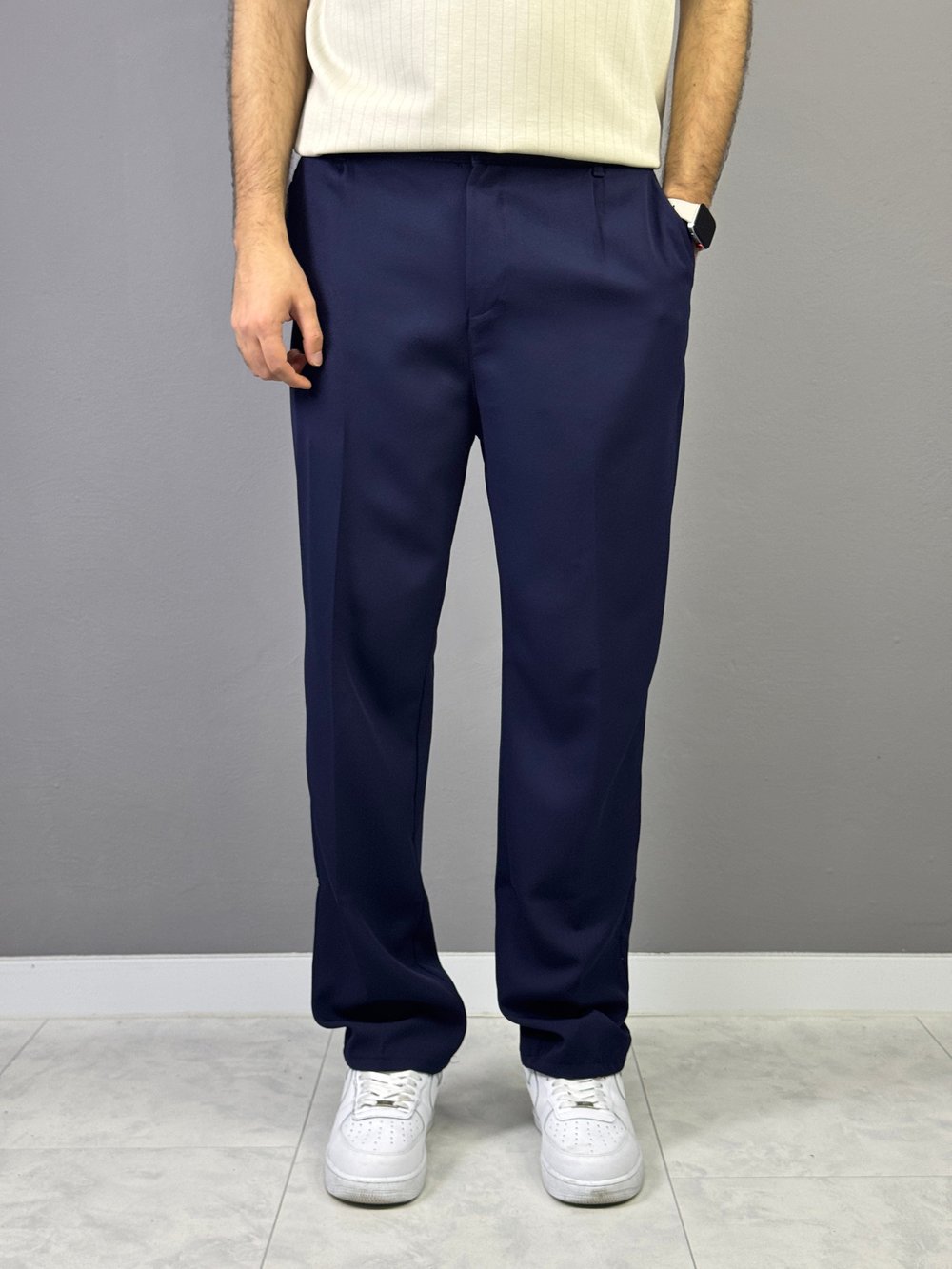 LACİVERT REGULAR KUMAŞ PANTOLON 5026