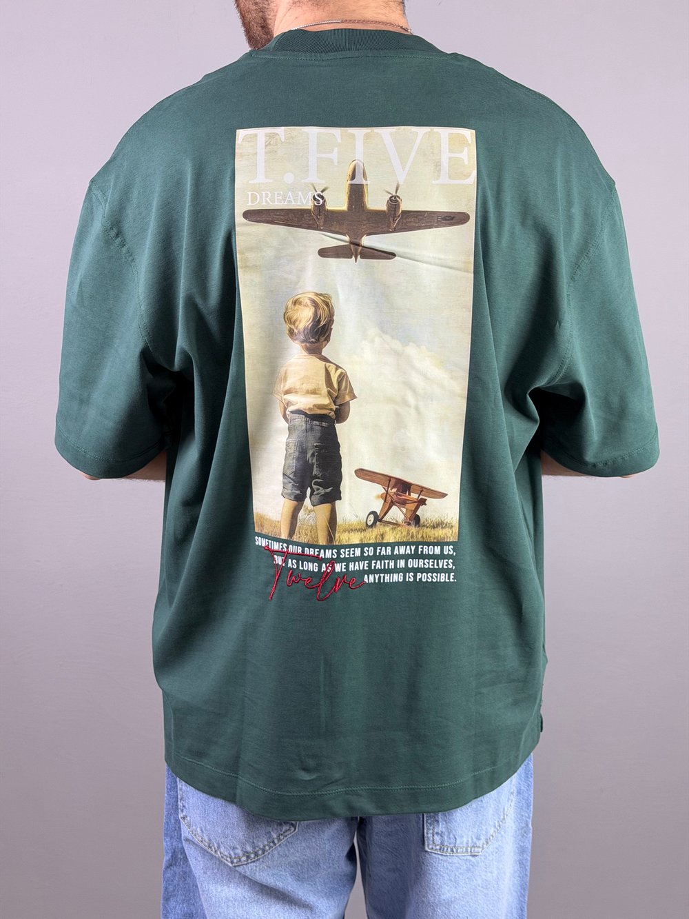 T.Five baskılı tshirt